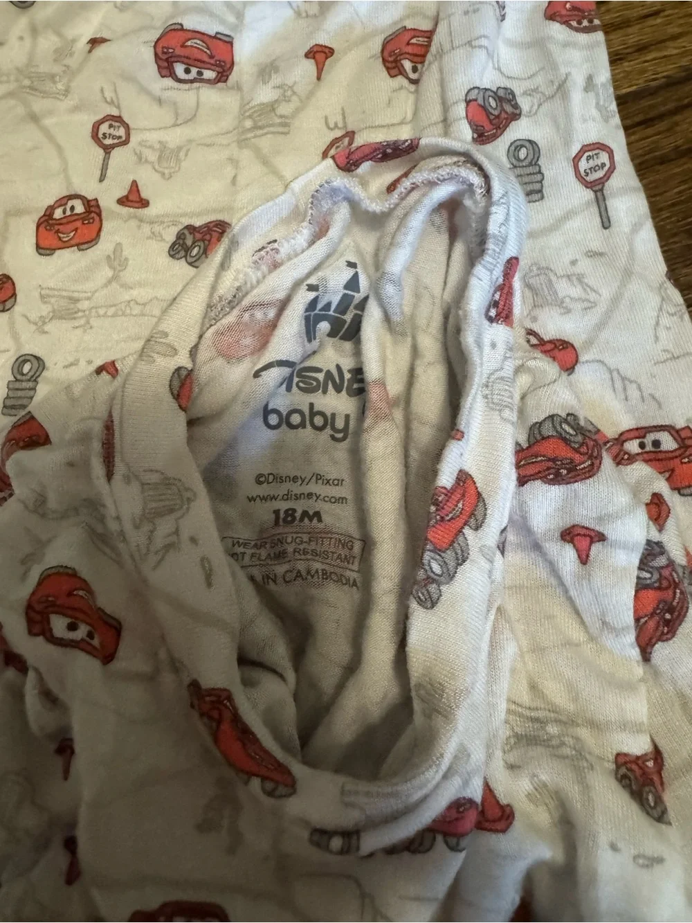 Disney Cars Bamboo Print Kids Pajama Set
